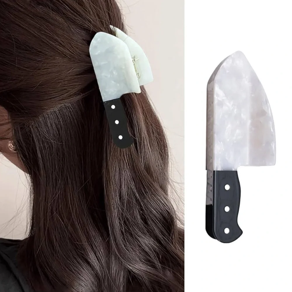 NWT ⚜️🔪⚜️ Acrylic Knife Hair Claw Clip Accessory Halloween